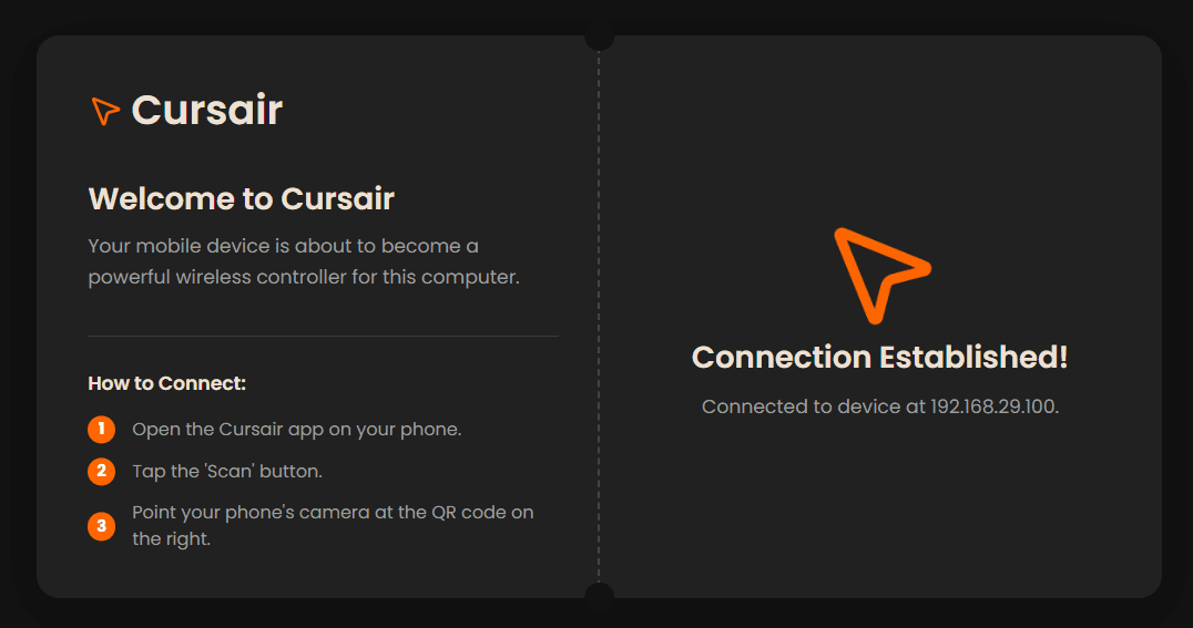 Cursair App Screenshot